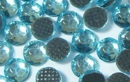 1000 Strass thermocollant SS10 couleur Bleu Turquoise