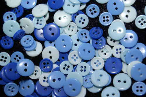 50 boutons rond degradé de Bleu