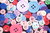 50 boutons rond Mélange de couleur
