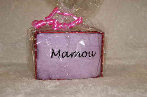 Coffret Cadeau Serviette "Mamou" 50cm x 100 cm